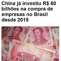 China j investiu R$ 60 bilhes na compra de empresas no Brasil desde 2015